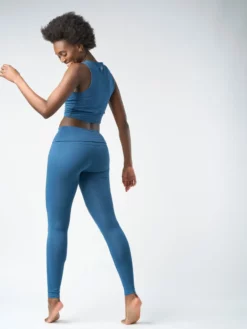 FINEKN03 Gossypium Fold Yoga Leggings Clothing