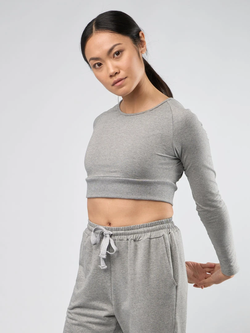 SINEAD01 Gossypium Leap Long Sleeve Crop Top Clothing 5 SINEAD01 Gossypium Leap Long Sleeve Crop Top Clothing