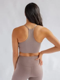 EASEDK01 Girlfriend Collective Float Cleo Bra - Heather Cocoon Clothing