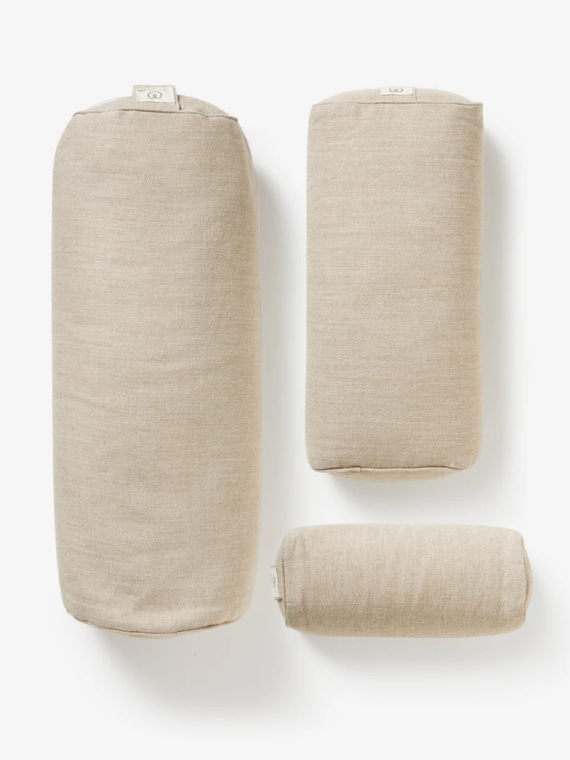 LOYALE01 Yogamatters Hemp Small Rectangular Buckwheat Bolster - Natural 7 LOYALE01 Yogamatters Hemp Small Rectangular Buckwheat Bolster - Natural