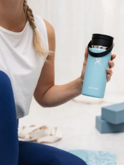 HYDROF01 Yoga Hydro Flask 475ml Wide Mouth With Flex Sip Lid - Alpine 6 HYDROF01 Yoga Hydro Flask 475ml Wide Mouth With Flex Sip Lid - Alpine