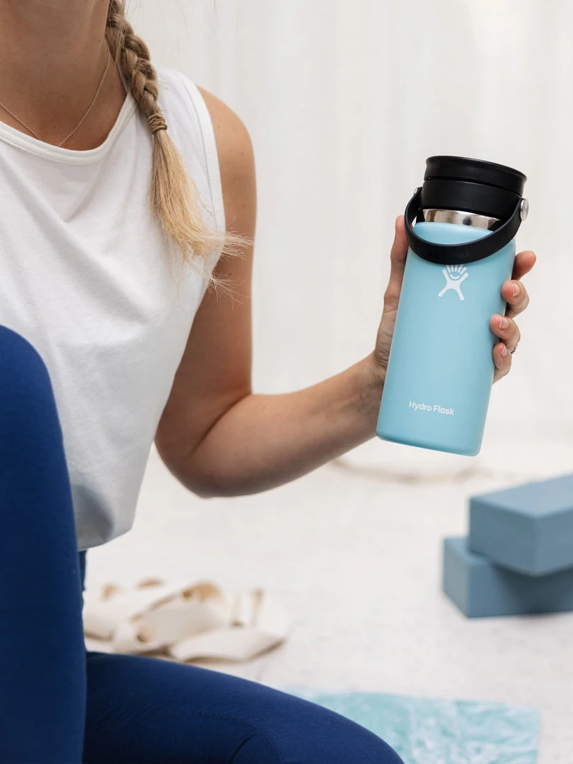 HYDROF01 Yoga Hydro Flask 475ml Wide Mouth With Flex Sip Lid - Alpine 4 HYDROF01 Yoga Hydro Flask 475ml Wide Mouth With Flex Sip Lid - Alpine