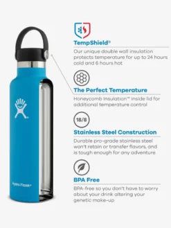 HYDROF01 Hydro Flask 620ml Standard Mouth With Flex Cap - Olive Yoga
