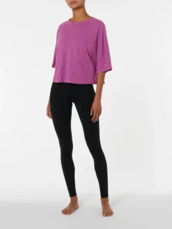 FROSTL01 Clothing Frost Body Iris Bhakti Open Back Tee - Raspberry