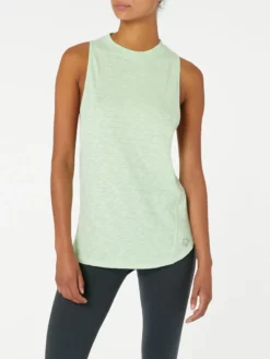 FROSTL01 Clothing Frost Body Jade Om Tank Top - Mint