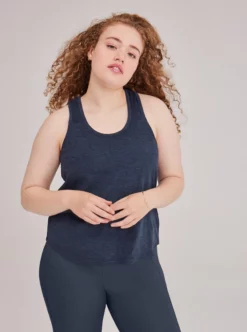 EASEDK01 Clothing Girlfriend Collective Train Relaxed Tank - Midnight