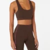 FROSTL01 Frost Body Lilabelle Sports Bra - Dark Chocolate 2 FROSTL01 Frost Body Lilabelle Sports Bra - Dark Chocolate