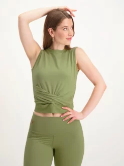 URBANG01 Urban Goddess Lakshmi Crop Top - Sage