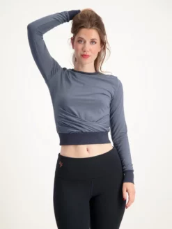 URBANG01 Urban Goddess Lakshmi Long Sleeved Crop Top Clothing