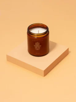 THEECL01 Yoga & Meditation GIfts Maegen 7oz Journey Namaste Soy Candle - Smoked Rose & Pine