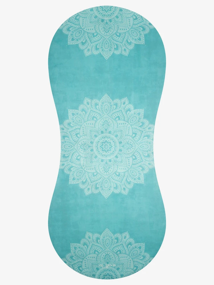 YDLAB01 Yoga Design Lab Curve Mat - Mandala Turquoise 3 YDLAB01 Yoga Design Lab Curve Mat - Mandala Turquoise