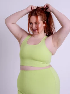 EASEDK01 New In Girlfriend Collective Paloma Bra - Key Lime