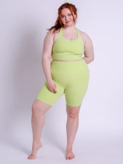 EASEDK01 New In Girlfriend Collective Paloma Bra - Key Lime