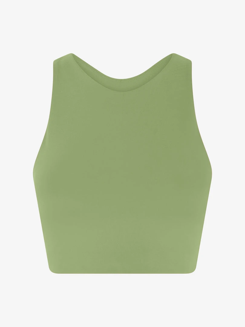 EASEDK01 Ethical & Eco-Friendly Gifts Girlfriend Collective Dylan Crop Bra - Mantis Green 8 EASEDK01 Ethical & Eco-Friendly Gifts Girlfriend Collective Dylan Crop Bra - Mantis Green