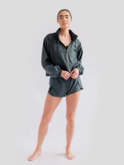 EASEDK01 Girlfriend Collective Trail Short - Moss