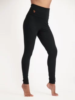 URBANG01 Urban Goddess OM Yoga Leggings - Urban Black Clothing