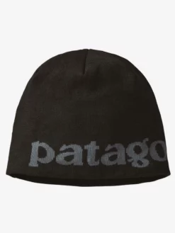 PATAGO01 Patagonia Beanie Hat - Logo Black
