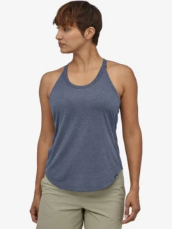 PATAGO01 Patagonia Cap Cool Trail Tank - Navy Ethical & Eco-Friendly Gifts