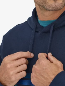PATAGO01 Clothing Patagonia Line Logo Ridge Stripe Uprisal Hoody - Gravel Heather