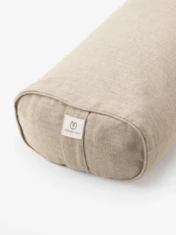 LOYALE01 Yogamatters Hemp Rectangular Buckwheat Bolster - Natural Basics