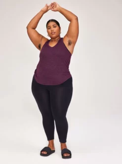 EASEDK01 Clothing Girlfriend Collective Train Relaxed Tank - Plum