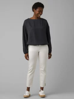 ALPINE01 PrAna Lavendar Bay Top - Coal