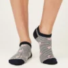 BRAINT01 Thought Heart Trainer Socks - Twilight Blue