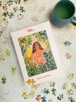 PRINTS01 With Love... Prints In Pieces Jigsaw Puzzle 500 Pieces - She Found Peace