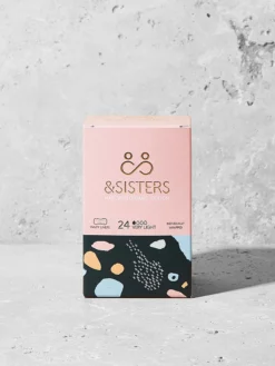 ANDSIS01 Wellbeing & Lifestyle &Sisters Organic Cotton Ultrathin Liners X 24 - Very Light