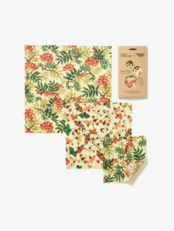 THEBEE01 Wellbeing & Lifestyle The Beeswax Wrap Emma Bridgewater Set Of 3 - Rowan & Butterfly Print