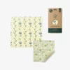 THEBEE01 The Vegan Wax Wrap Co Set Of 2 - Harvest Print Wellbeing & Lifestyle