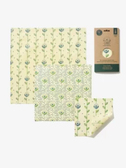THEBEE01 The Vegan Wax Wrap Co Set Of 3 - Harvest Print