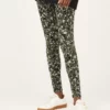 BRAINT01 Thought Pepita Bamboo Floral Leggings - Green