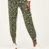 BRAINT01 Thought Pepita Bamboo Dashka Slacks - Green