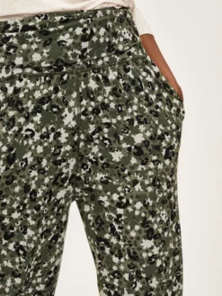 BRAINT01 Thought Pepita Bamboo Dashka Slacks - Green