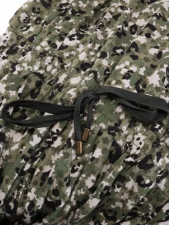 BRAINT01 Clothing Thought Pepita Bamboo Wrap Front Jumpsuit - Green