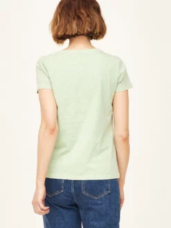 BRAINT01 Thought Fairtrade GOTS Organic Cotton Tee - Lime Green Ethical & Eco-Friendly Gifts