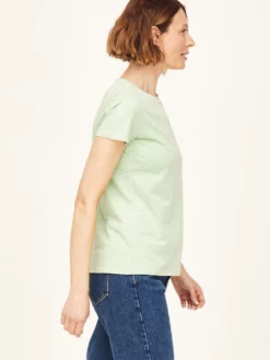 BRAINT01 Thought Fairtrade GOTS Organic Cotton Tee - Lime Green Ethical & Eco-Friendly Gifts