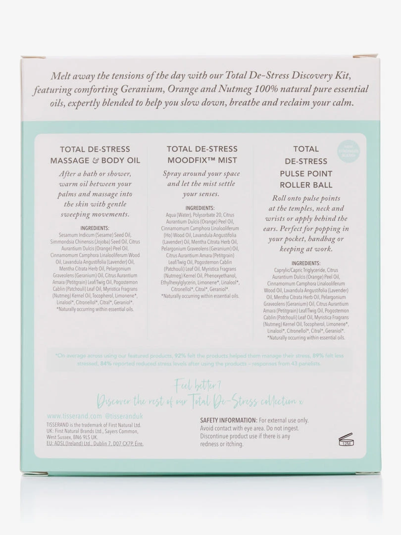 FIRSTN01 Tisserand Total De-Stress Discovery Kit 5 FIRSTN01 Tisserand Total De-Stress Discovery Kit