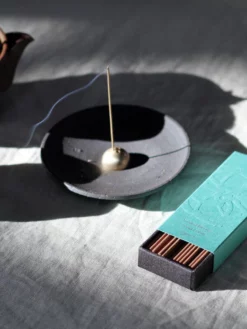 UMECOL01 Wellbeing & Lifestyle Ume Collection Stoneware Smudging Dish - Raw Black