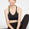 BRAINT01 Thought Recycled Nylon Seamless Bralet - Black Clothing