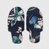 BRAINT01 Thought Tabbie Printed Slippers - Navy With Love...