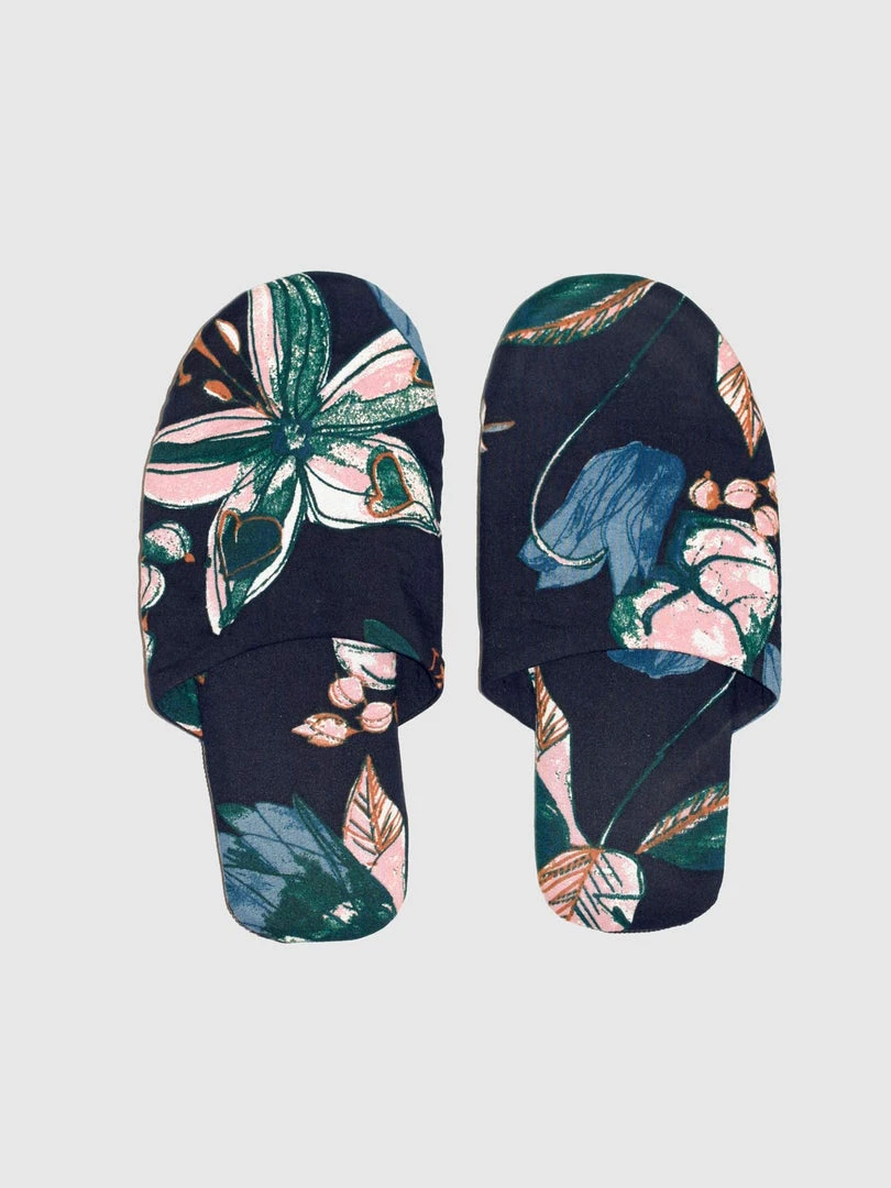 BRAINT01 Thought Tabbie Printed Slippers - Navy With Love... 3 BRAINT01 Thought Tabbie Printed Slippers - Navy With Love...