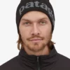 PATAGO01 Patagonia Beanie Hat - Logo Black