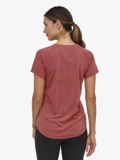 PATAGO01 Patagonia Short Sleeve Cap Cool Trail Shirt - Rosehip Clothing