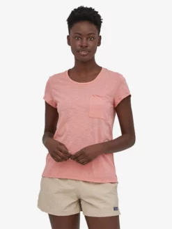 PATAGO01 New In Patagonia Mainstay Tee - Sunfade Pink