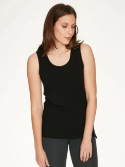 BRAINT01 Thought Bamboo Base Layer Singlet - Black