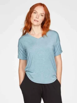 BRAINT01 Thought Eliza Seacell Tee - Duck Egg Blue Clothing