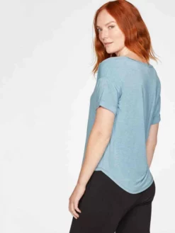 BRAINT01 Thought Eliza Seacell Tee - Duck Egg Blue Clothing