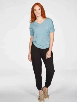 BRAINT01 Thought Eliza Seacell Tee - Duck Egg Blue Clothing